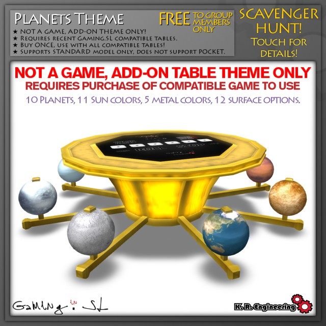 Gaming.SL Addon Planets Theme Group Gift